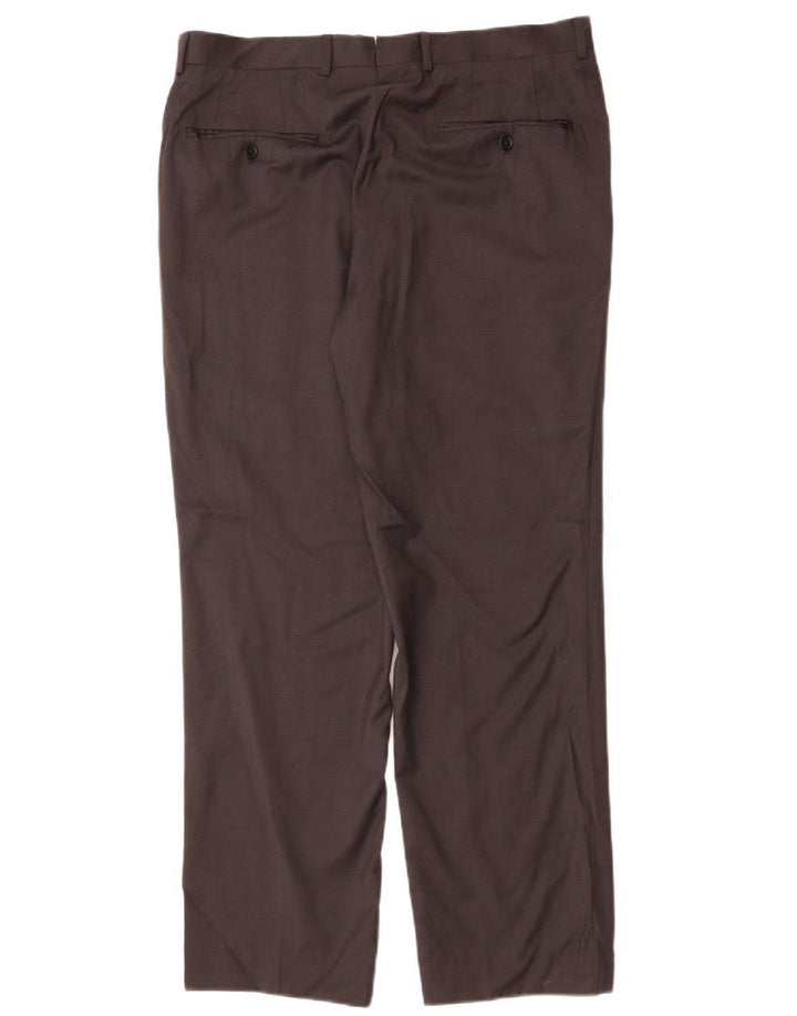 Spodnie męskie MASSIMO DUTTI EU 42 Large W32 L32 Czarna wełna