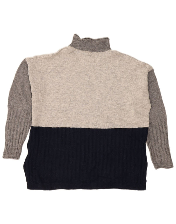 Marks & Spencer Damski sweter z golfem UK 14, średni granatowy