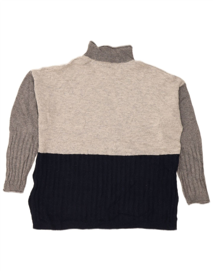 Marks & Spencer Damski sweter z golfem UK 14, średni granatowy