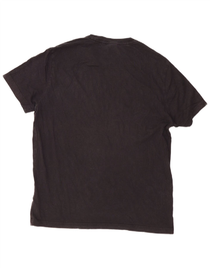 Męski T-shirt Champion z grafiką, duży, czarny, bawełniany