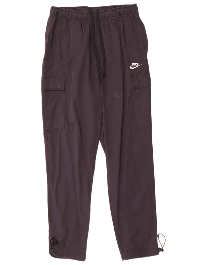 Męskie spodnie dresowe Nike Cargo, małe, szare, bawełniane