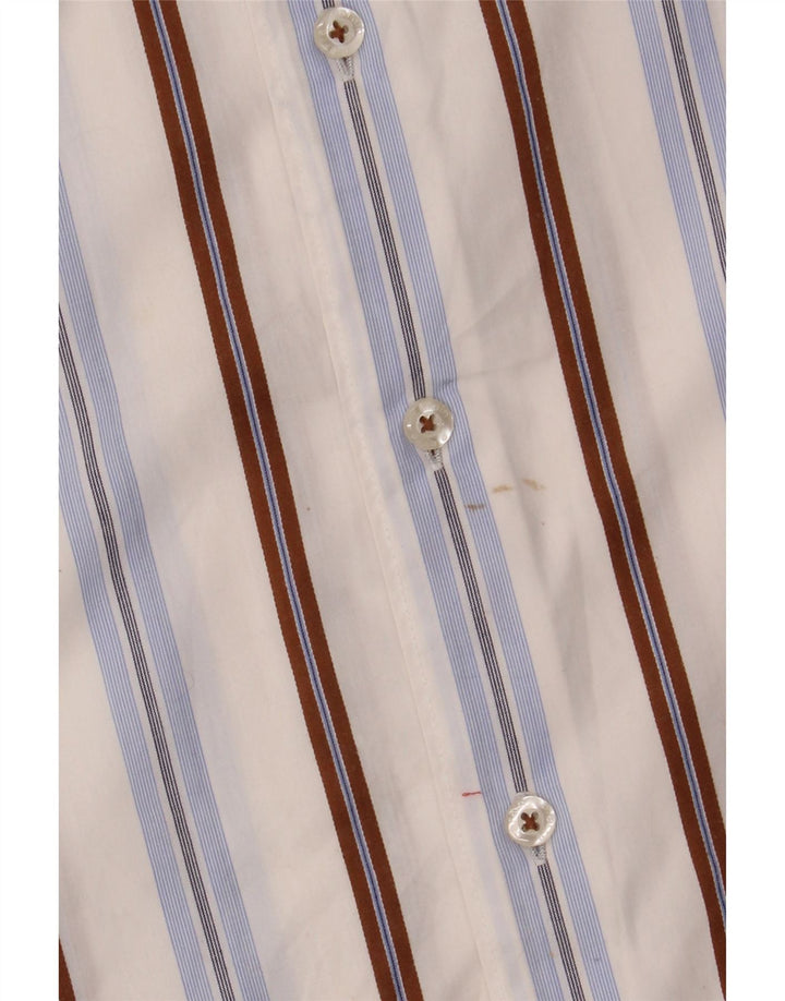 PIERRE CARDIN Męska koszula z krótkim rękawem, w średnie, wielokolorowe paski