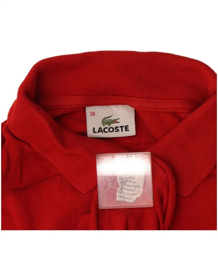 Damska koszulka polo bez rękawów Lacoste, rozmiar 38, czerwona, bawełniana