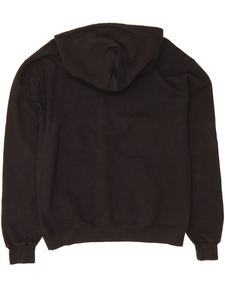 CHAMPION Mens Graphic Hoodie Jumper Medium Black Cotton Vintage Champion and Second-Hand Champion from Messina Hembry 