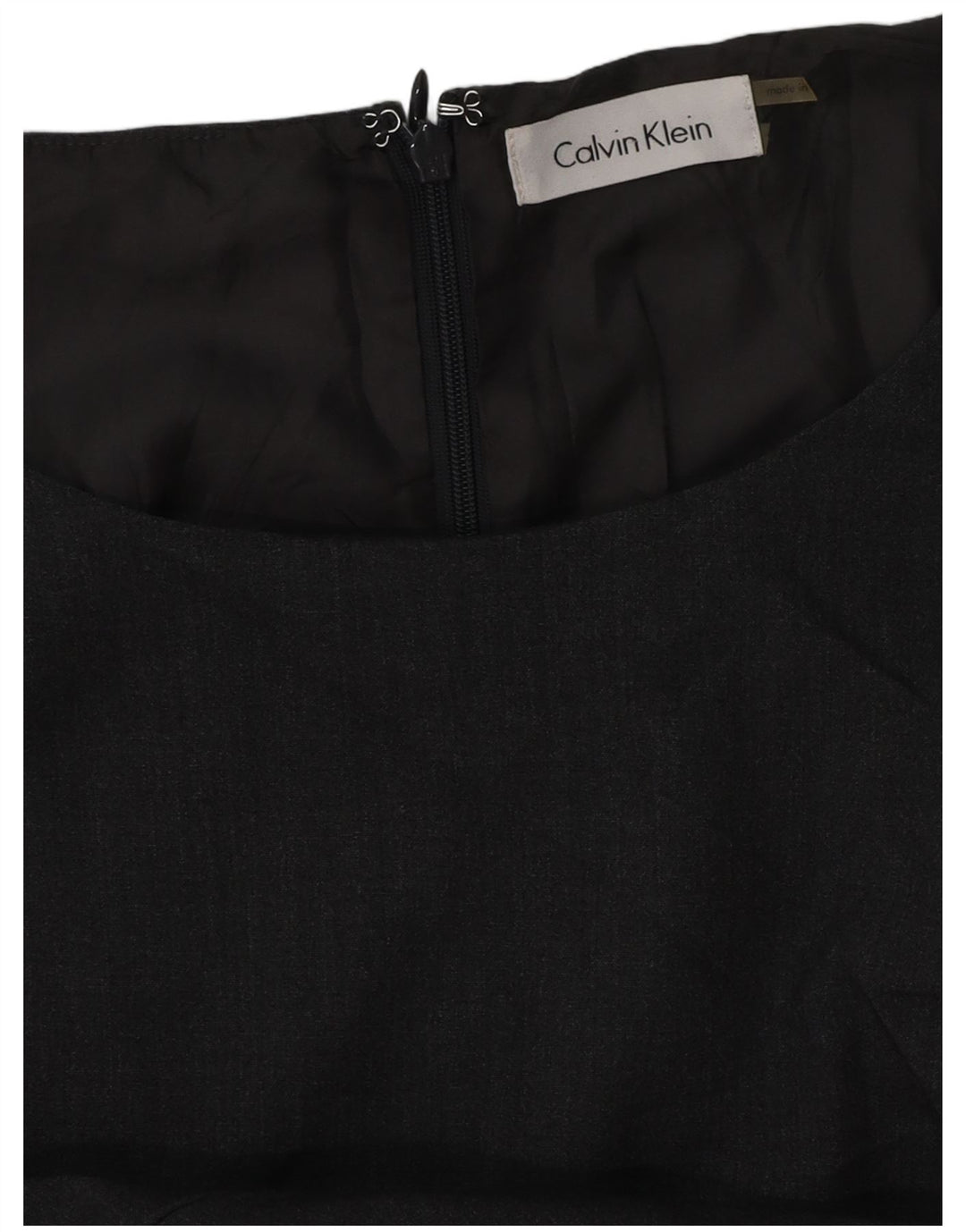 Damska sukienka płaszczowa CALVIN KLEIN UK 16, duża, szara