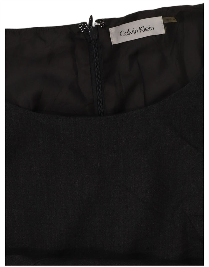 Damska sukienka płaszczowa CALVIN KLEIN UK 16, duża, szara