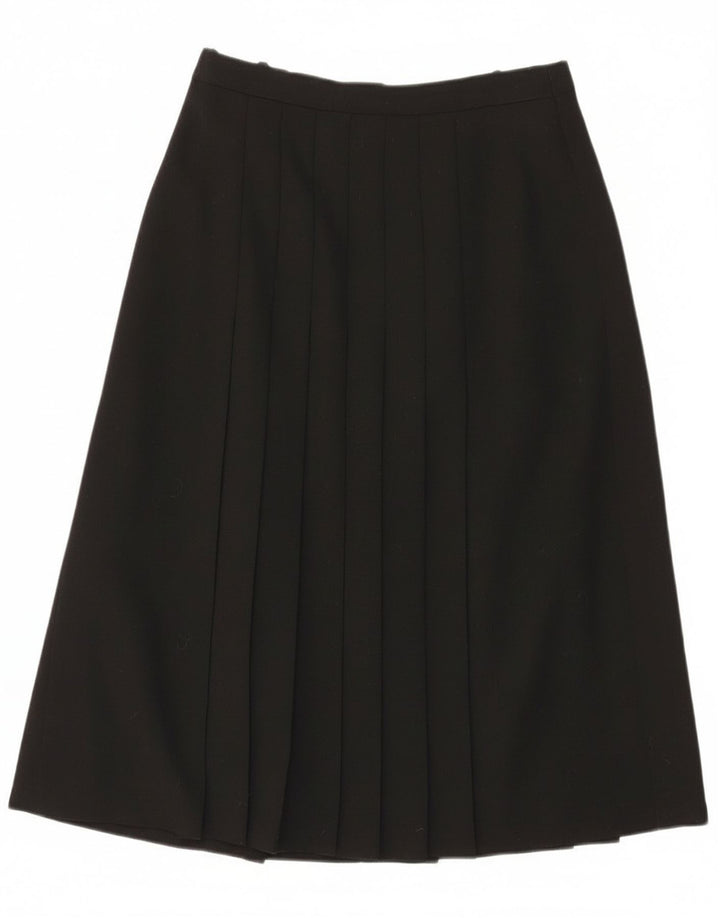 Del Mod Damska plisowana spódnica z wysokim stanem EU 38 Medium W27 Czarny poliester