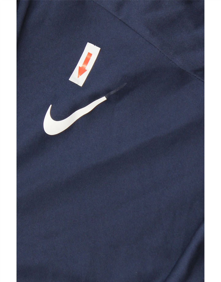 Męska koszulka Nike Dri Fit z długim rękawem, średnia, granatowa