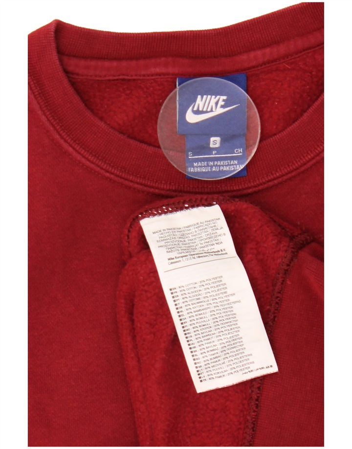 Męska bluza dresowa Nike, mała, czerwona, bawełniana