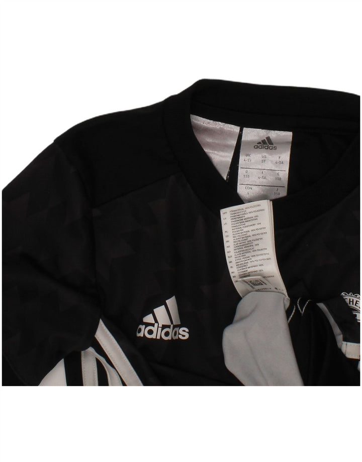 Chłopięca koszulka ADIDAS Manchester United z grafiką, 4-5 lat, czarna