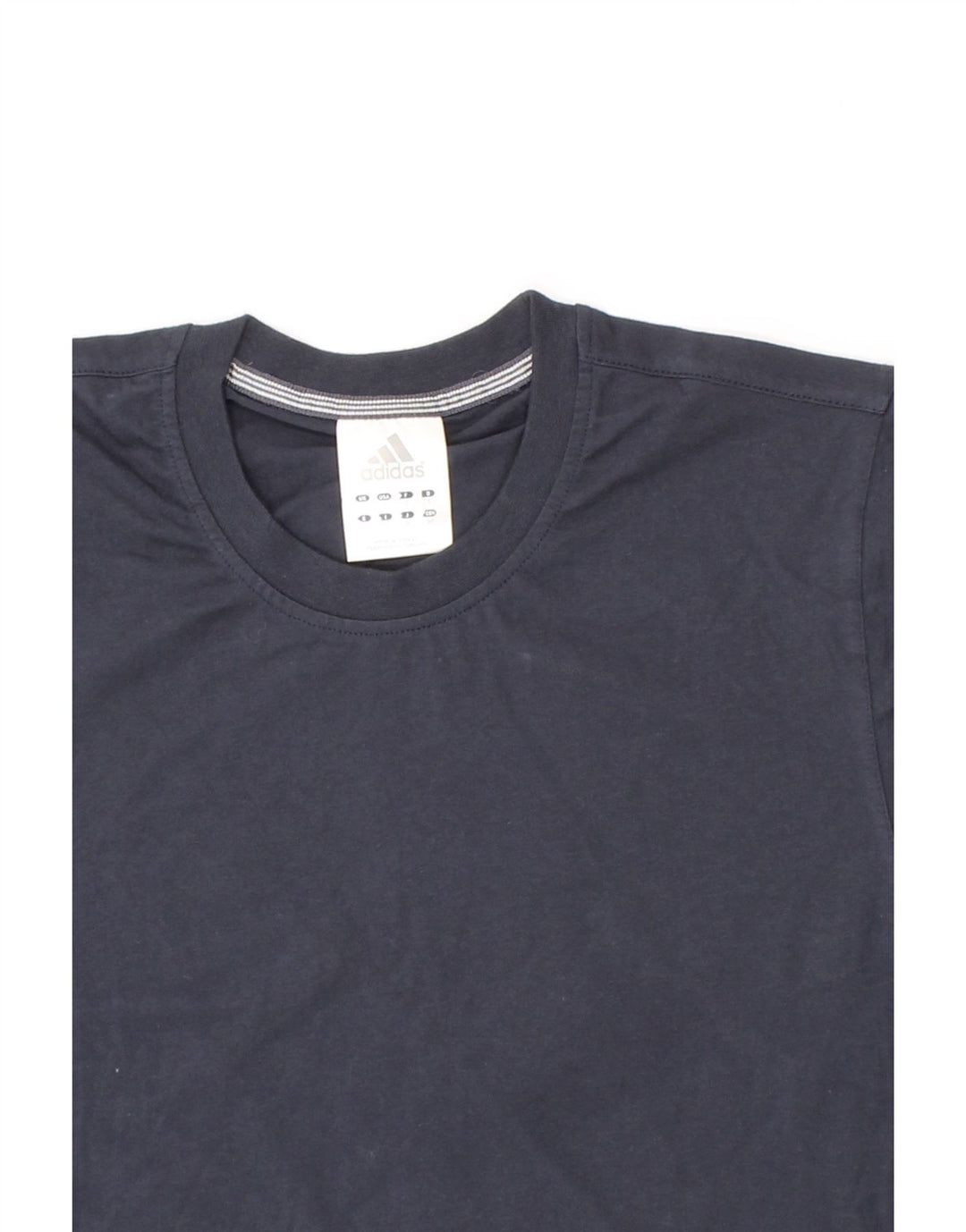 ADIDAS Mens T-Shirt Top Small Navy Blue Cotton Vintage Adidas and Second-Hand Adidas from Messina Hembry 