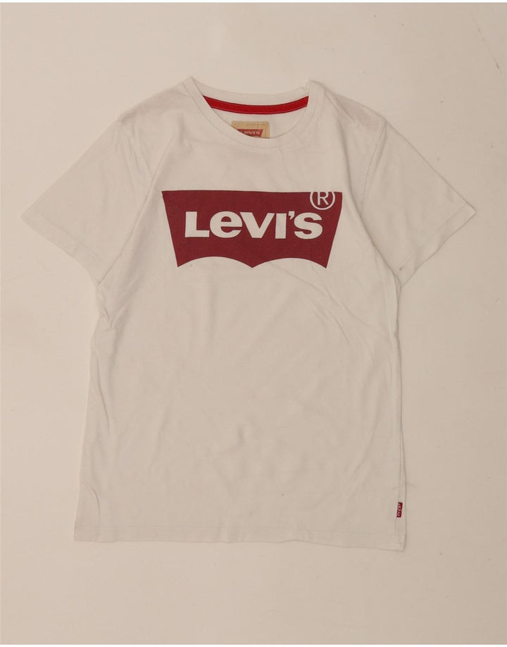 Koszulka chłopięca Levi's z grafiką, 11-12 lat, biała
