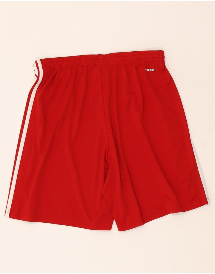 Męskie spodenki sportowe Adidas Aeroready, duże, czerwone, poliestrowe
