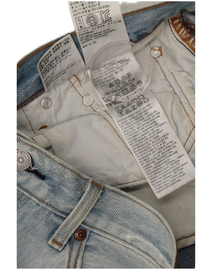 Męskie jeansy Levi's 501 w trudnej sytuacji W27 L27 Niebieska bawełna