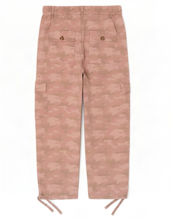 Spodnie damskie Marks & Spencer Crop Cargo UK 10 Small W28 L23 Różowe