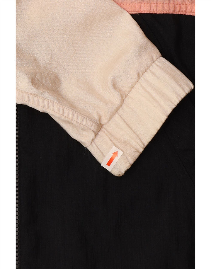 Damska kurtka przeciwdeszczowa Adidas Oversized UK 6 XS Różowy nylon z blokami kolorów