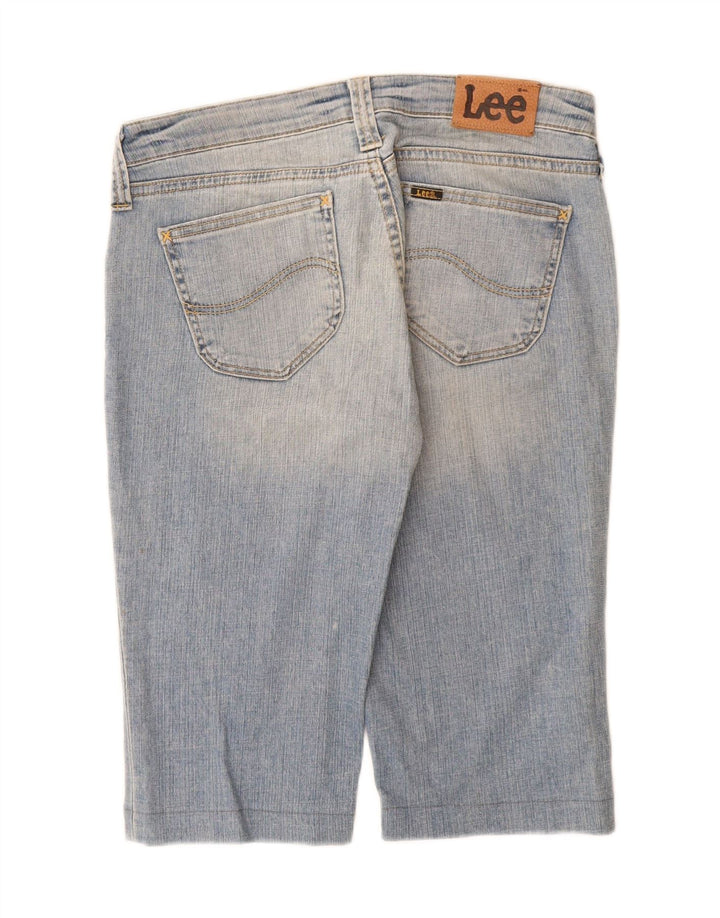 Damskie spodenki jeansowe Lee Bermudy W31 Średnioniebieskie, bawełniane