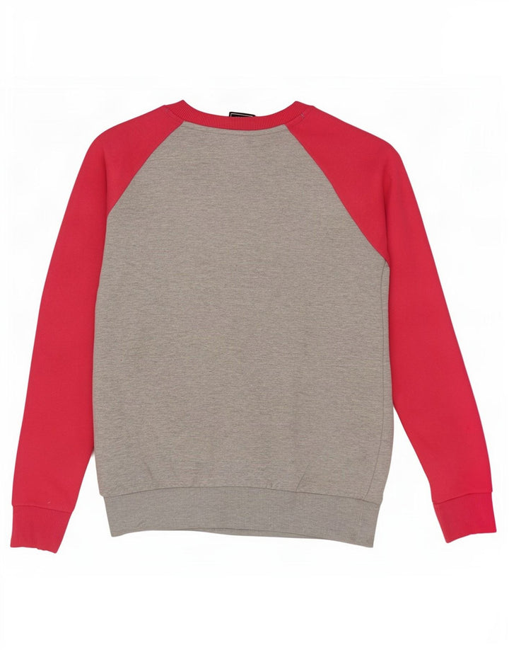 Damski sweter oversize Superdry UK 10, mały, szary, z blokami kolorów