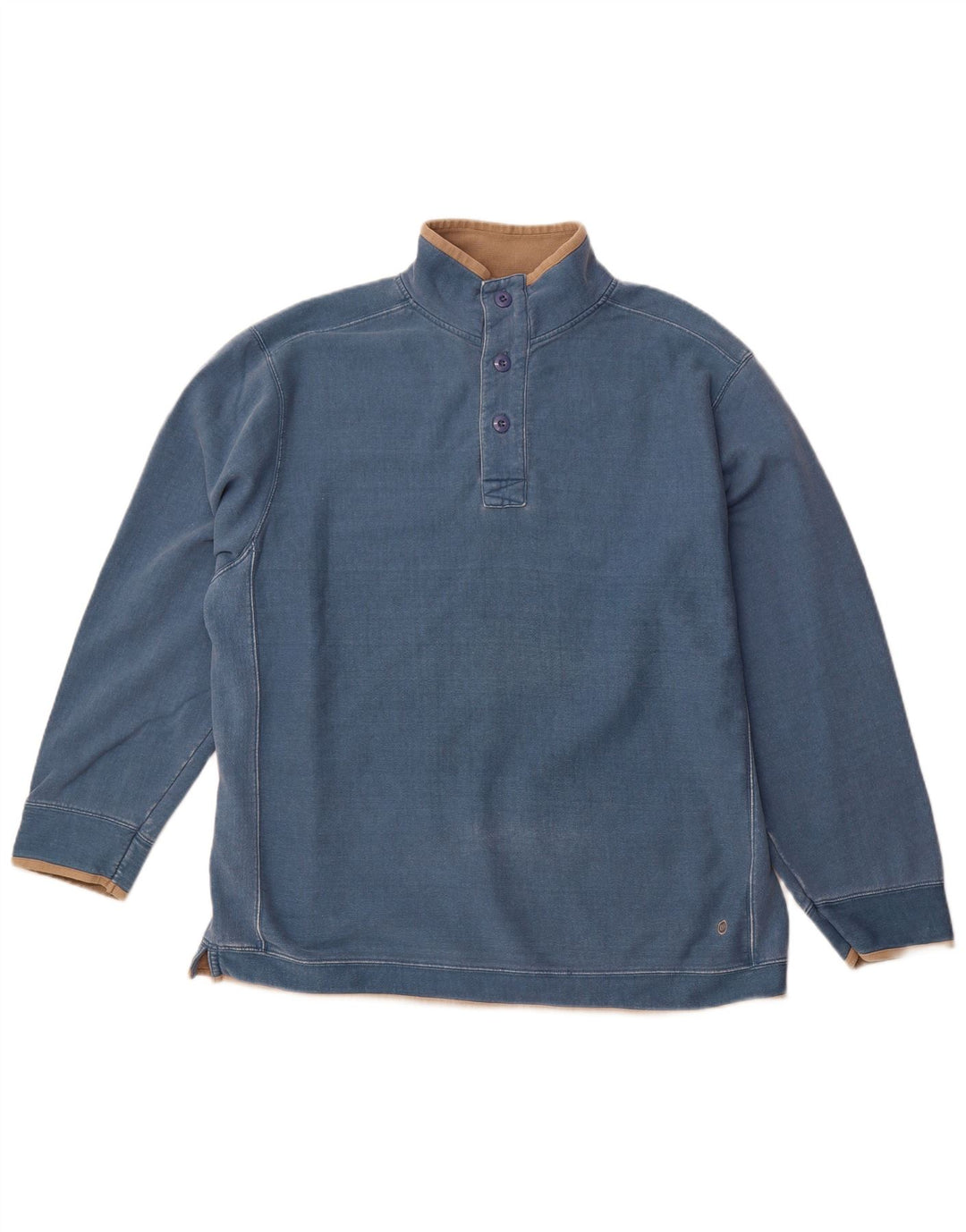 Męska bluza zapinana na guziki ANIMAL XL, niebieska bawełna