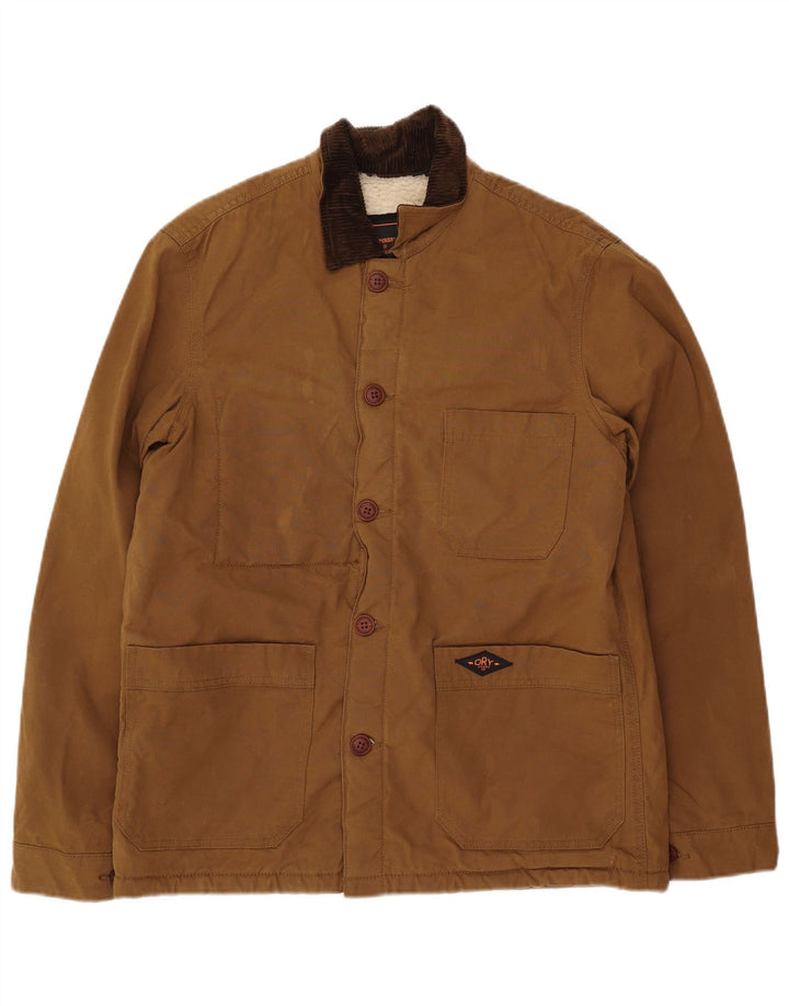 Męska kurtka wiatrówka Superdry UK 36, mały, brązowy poliester
