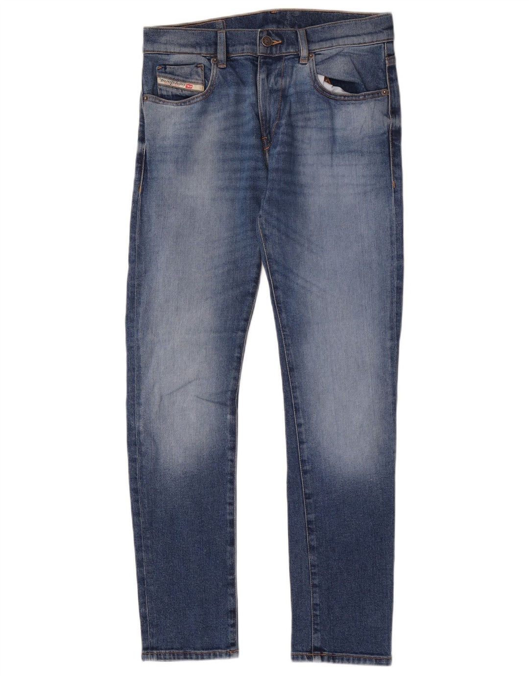 Damskie jeansy Diesel Slim W28 L30 Niebieskie bawełniane