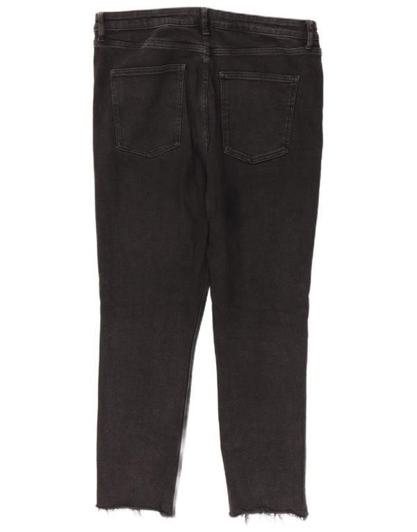 Damskie jeansy Zara Crop Skinny EU 44 XL W34 L26 Czarne