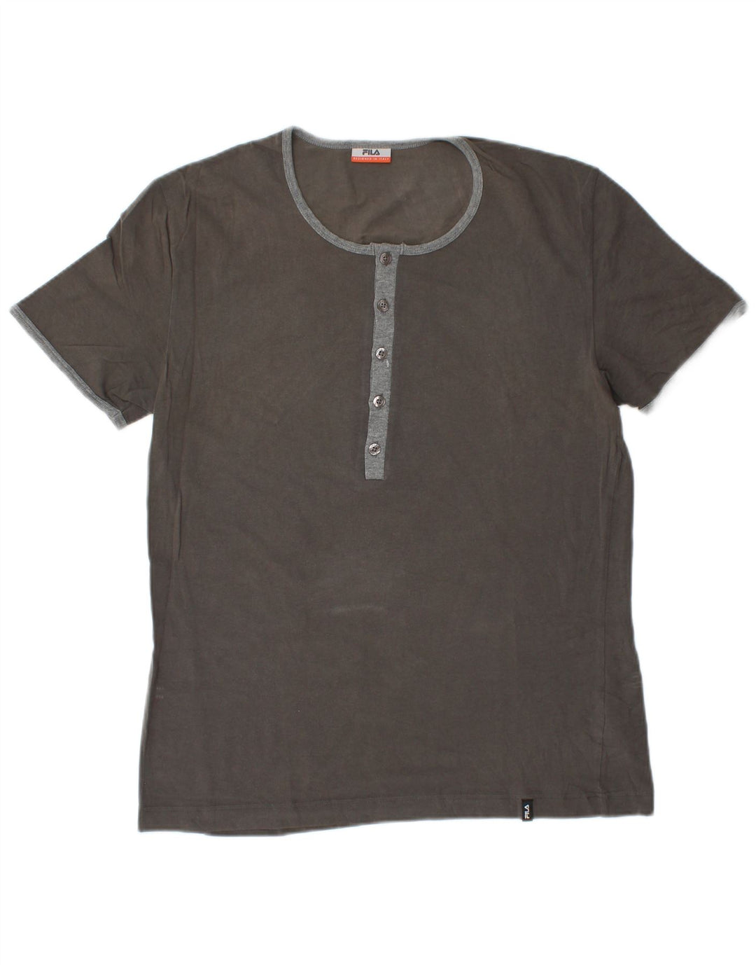 FILA Męska koszulka T-shirt XL, szara, bawełniana