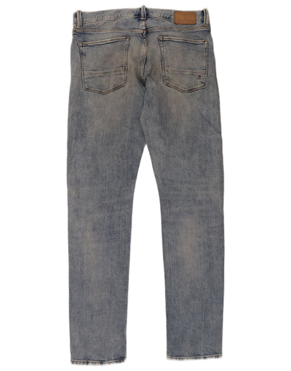 Męskie dżinsy Tommy Hilfiger Bleecker Slim W33 L34 Niebieska bawełna