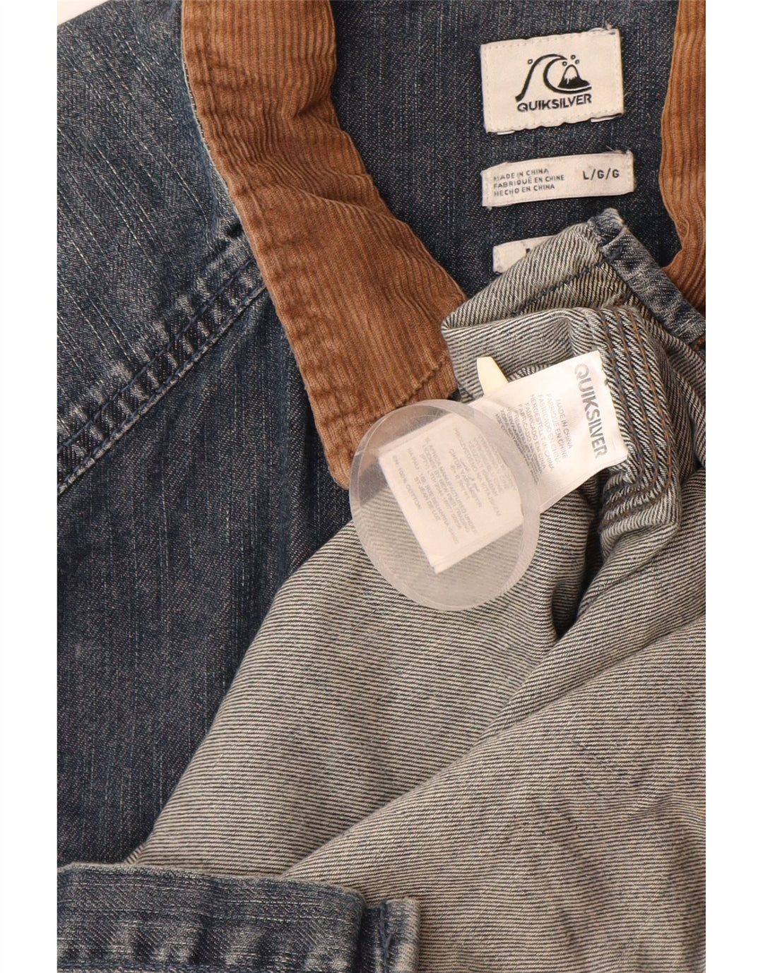 Męska koszula dżinsowa QUIKSILVER, duża, niebieska, bawełniana