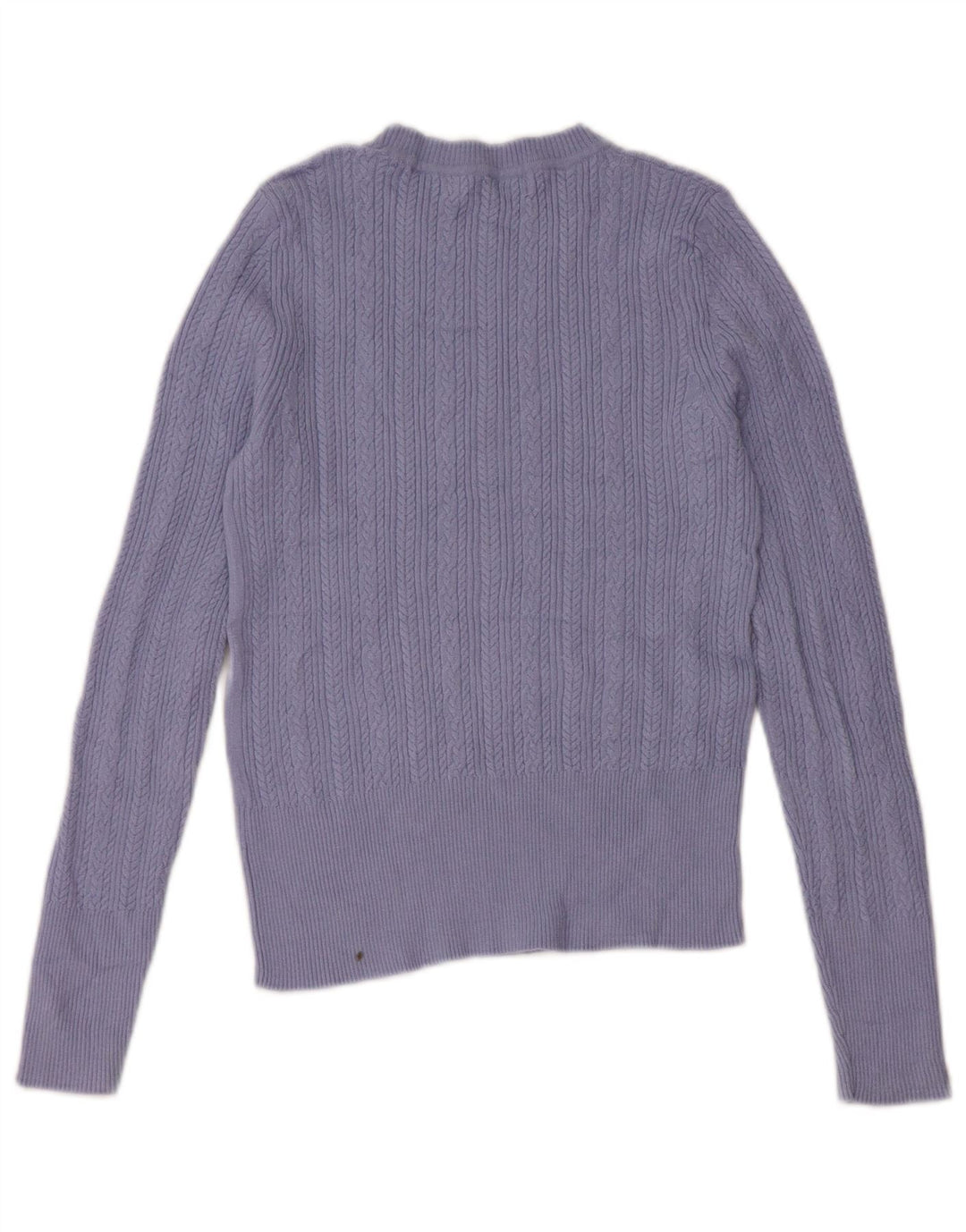 Marks & Spencer Damski sweter z okrągłym dekoltem UK 8 Small Blue Viscose