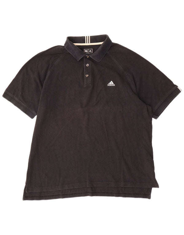 Męska koszulka polo Adidas XL, czarna, bawełniana