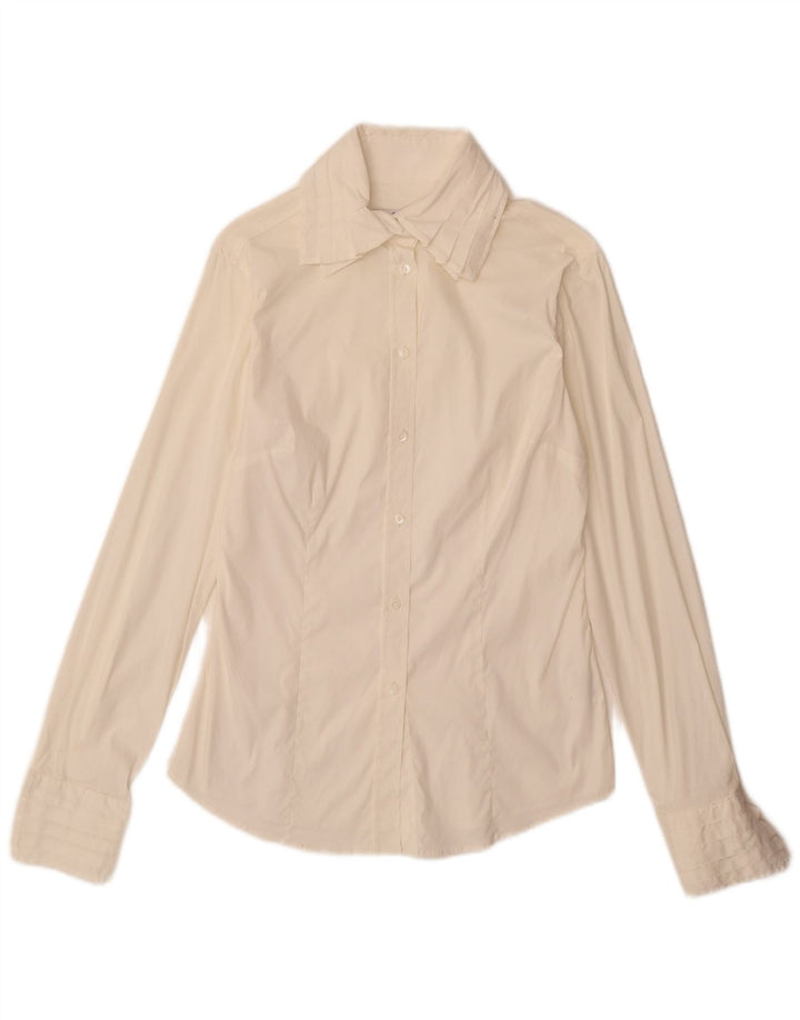 Koszula damska Gant UK 12, średnia, bawełniana w kolorze złamanej bieli