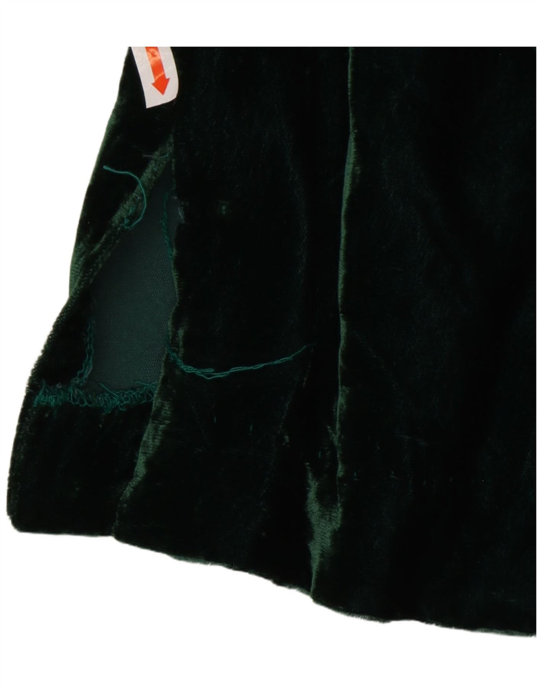 Aksamitna koszula damska VINTAGE US 8 w kolorze średnio zielonym