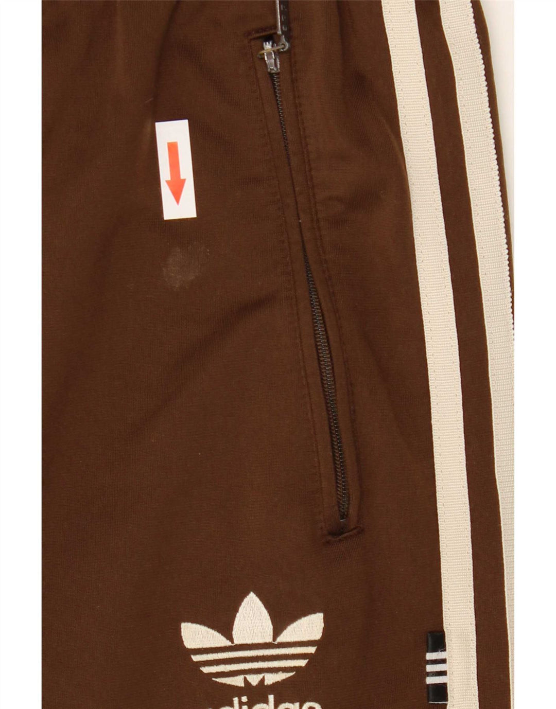Męskie spodnie dresowe Adidas Joggers UK 38/40 Średni brązowy poliester