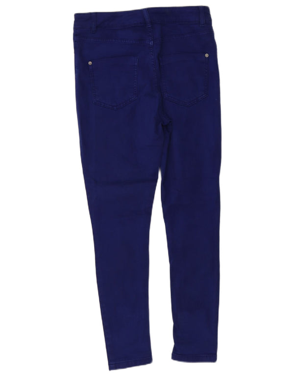 Marks & Spencer Damskie Crop Super Skinny Jeans UK 10 Small W28 L25 Niebieski