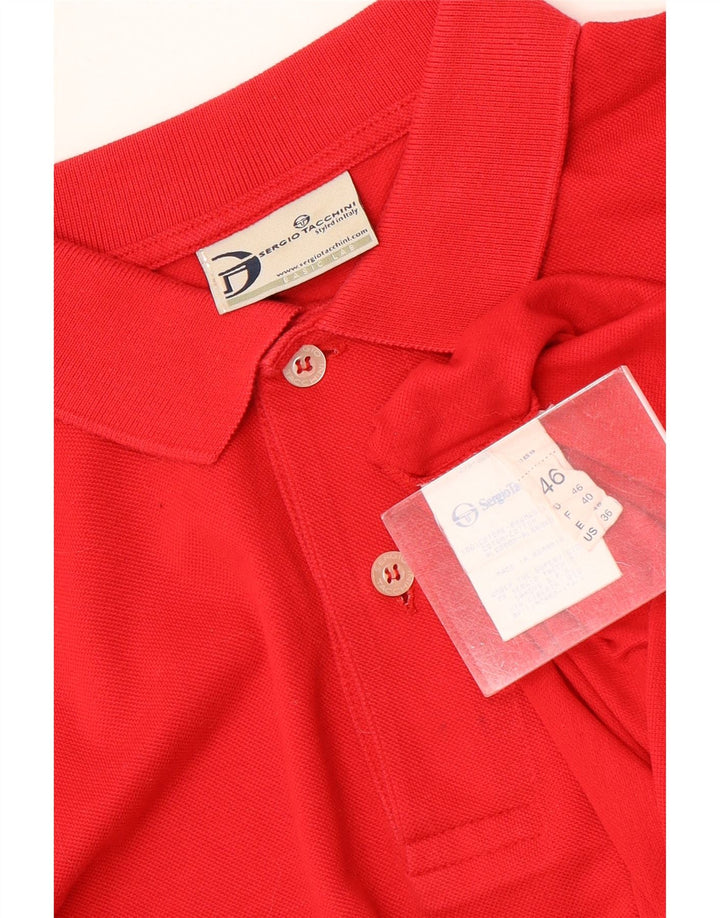 Męska koszulka polo SERGIO TACCHINI IT 46 mała czerwona bawełniana