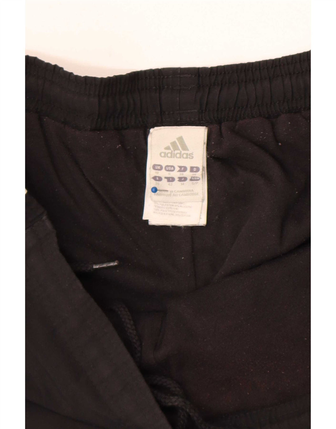 Damskie spodenki sportowe Adidas UK 10, małe, czarne, poliestrowe