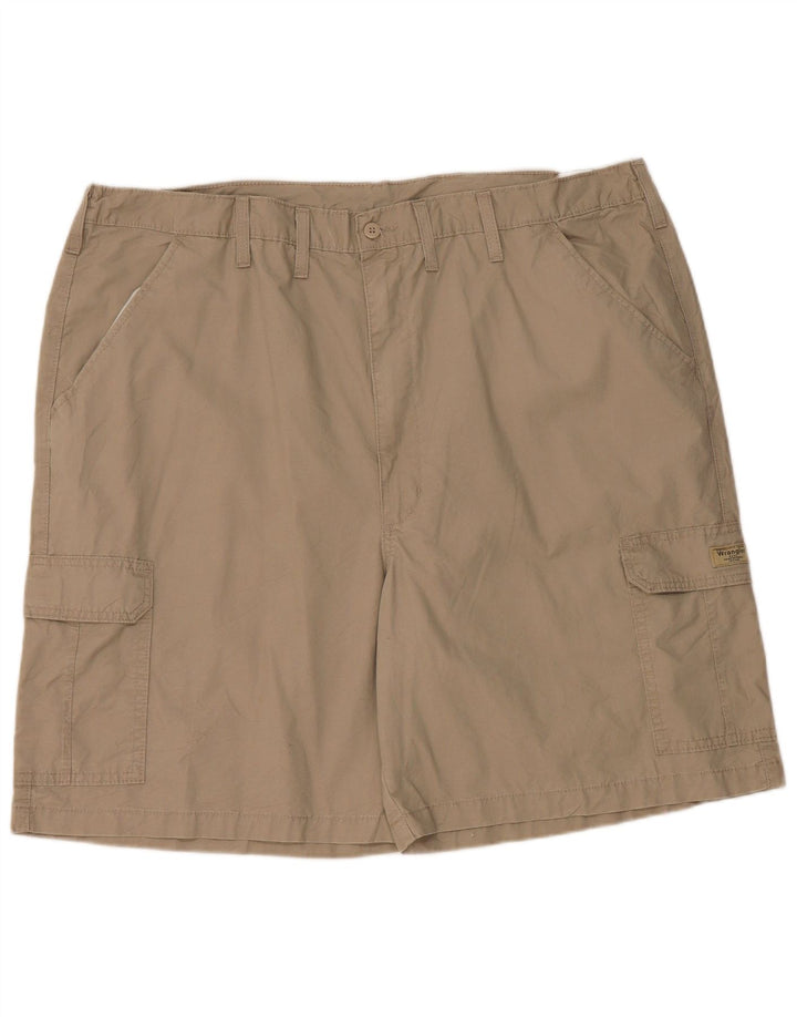 WRANGLER Mens Cargo Shorts W46 3XL Beige Cotton