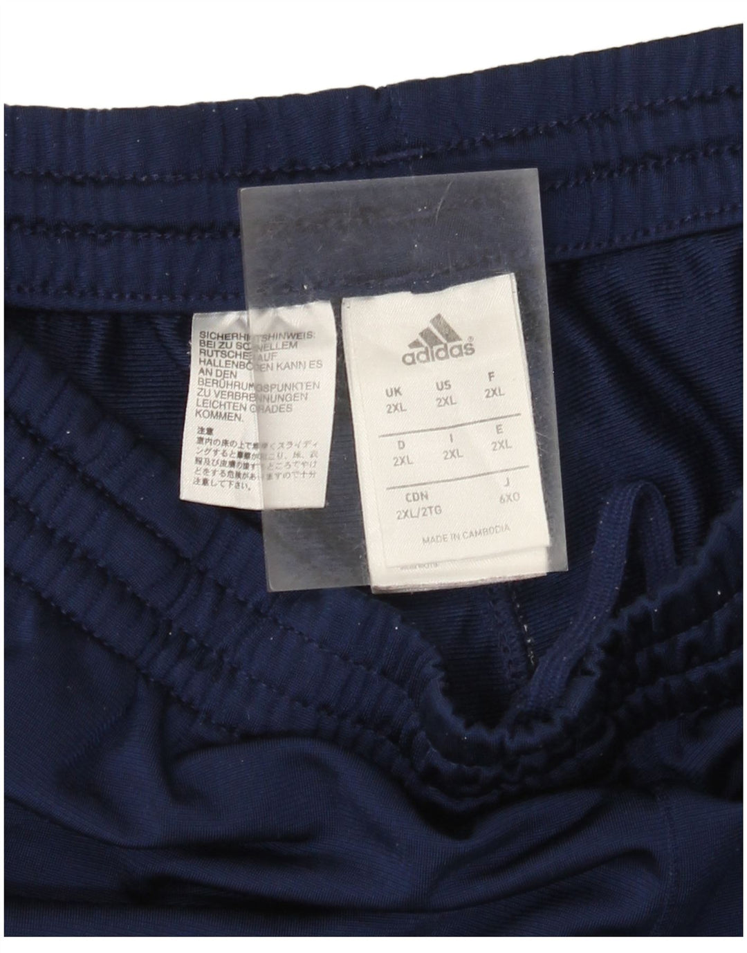 Adidas Męskie spodnie dresowe Joggery 2XL Granatowy poliester