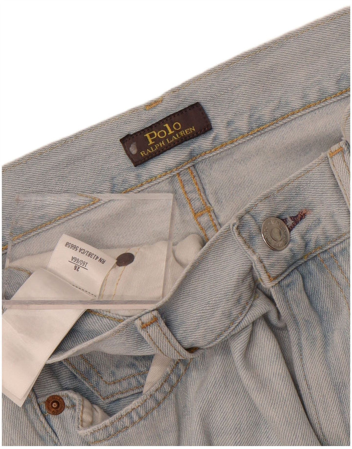 Damskie jeansy Polo Ralph Lauren W26 L28 Niebieskie patchworkowe bawełniane
