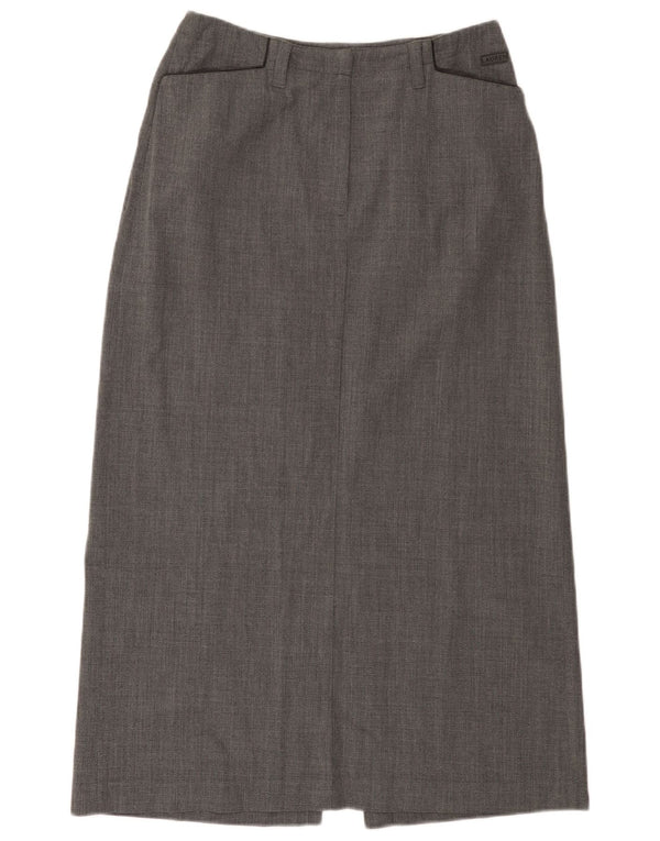 Damska spódnica midi z wysokim stanem Ralph Lauren US 8 Medium W28 Szara wełna