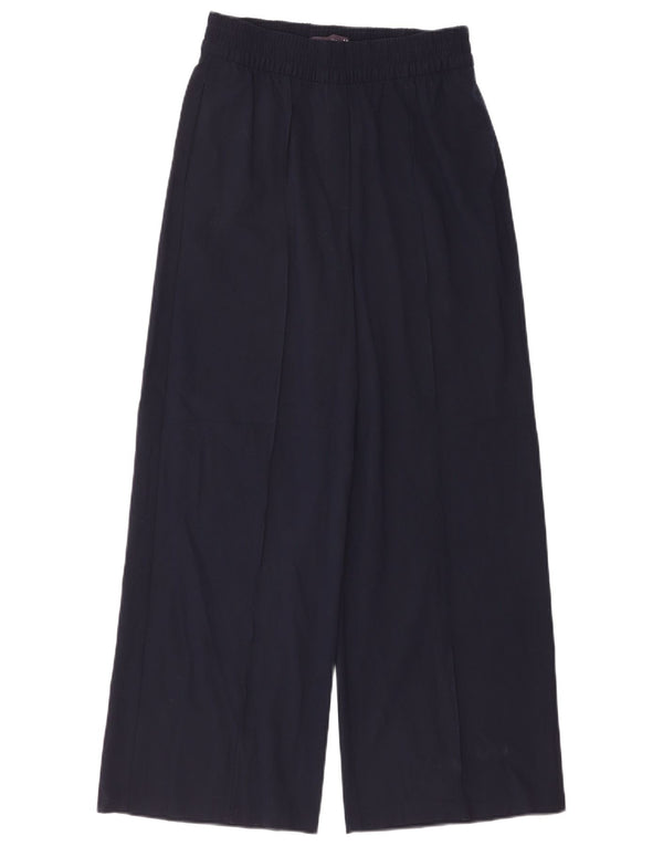 Damskie spodnie Chino Marks & Spencer z szeroką nogawką UK 8 Small W26 L28 Granatowe
