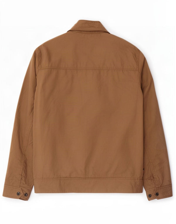 Joules Mens Bomber Jacket UK 40 Large Beige Cotton