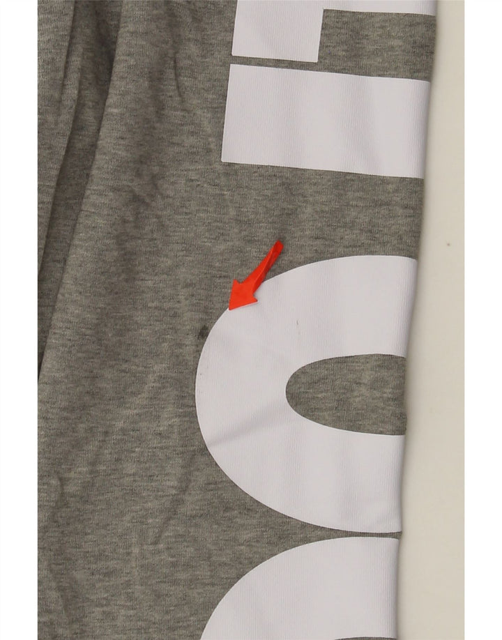 Damskie legginsy Nike Graphic UK 12, średnioszare, bawełniane