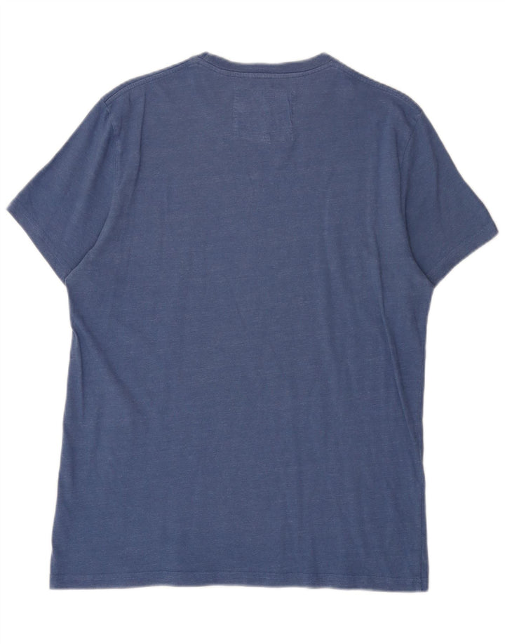 Męska koszulka z grafiką Jack Wills, bawełniana, średnia niebieska