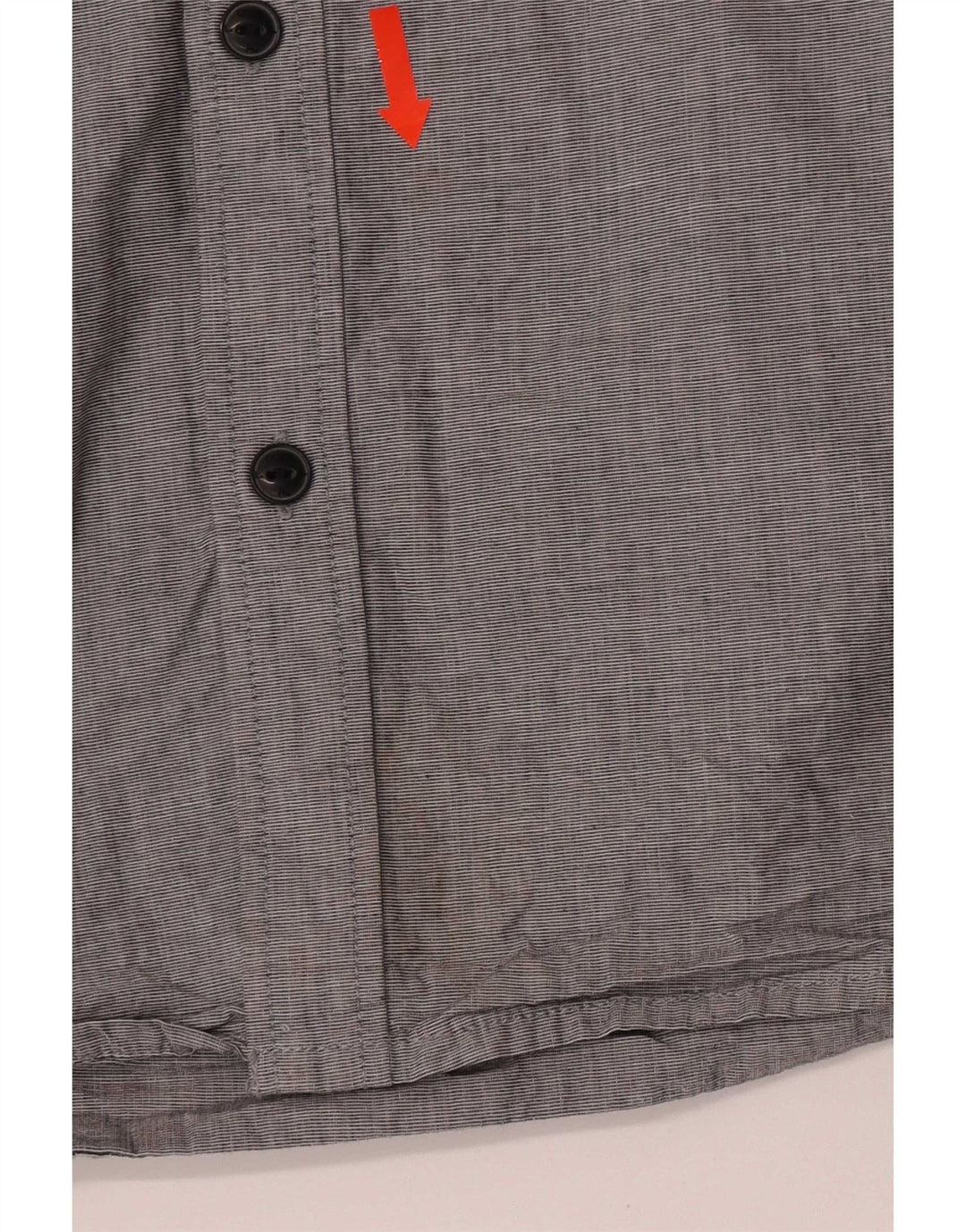 Męska koszula Jack & Jones z wywijanym dekoltem, mała, szara, bawełniana