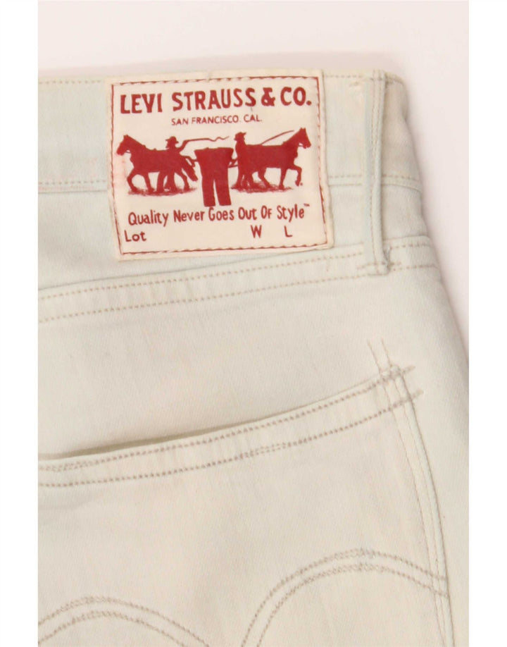 Damskie proste dżinsy Levi's W30 L27 Białe