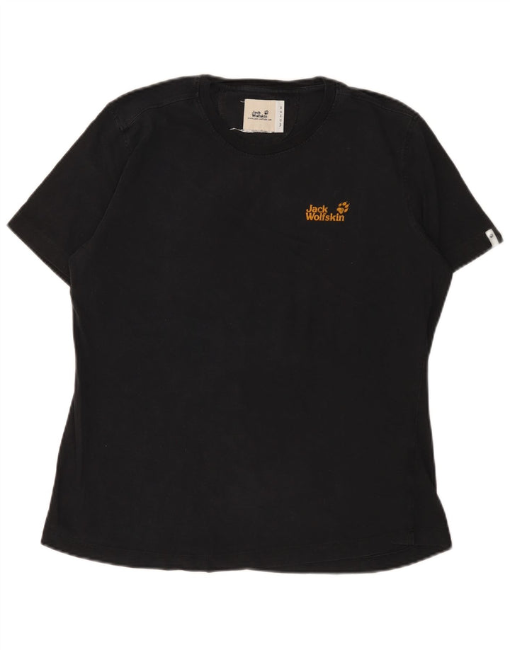 T-shirt damski Jack Wolfskin Top UK 14, duży, czarny