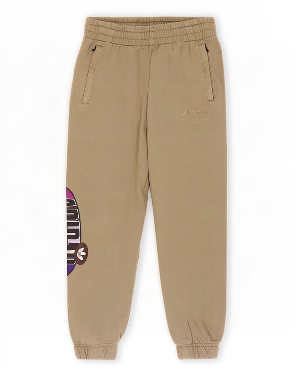 Damskie spodnie dresowe Adidas Graphic Joggers UK 10 Small Khaki Cotton