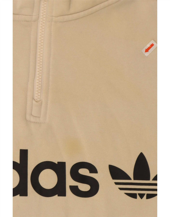 Damska bluza Adidas Oversized Graphic Jumper UK 12 Medium Beige